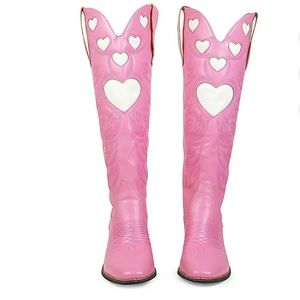 Pink Heart Cowgirl Boot